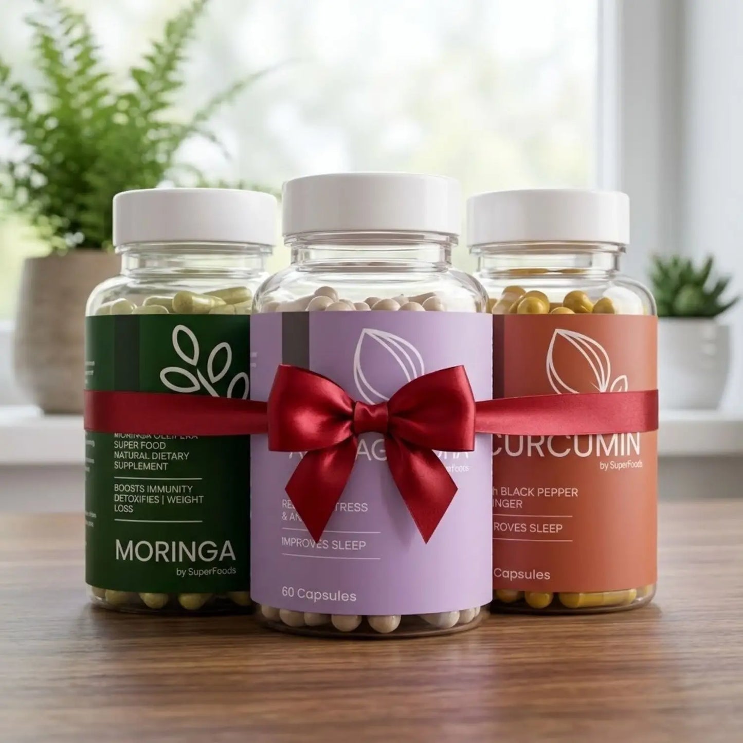 Bundle Deal - Ashwagandha + Moringa + Curcumin